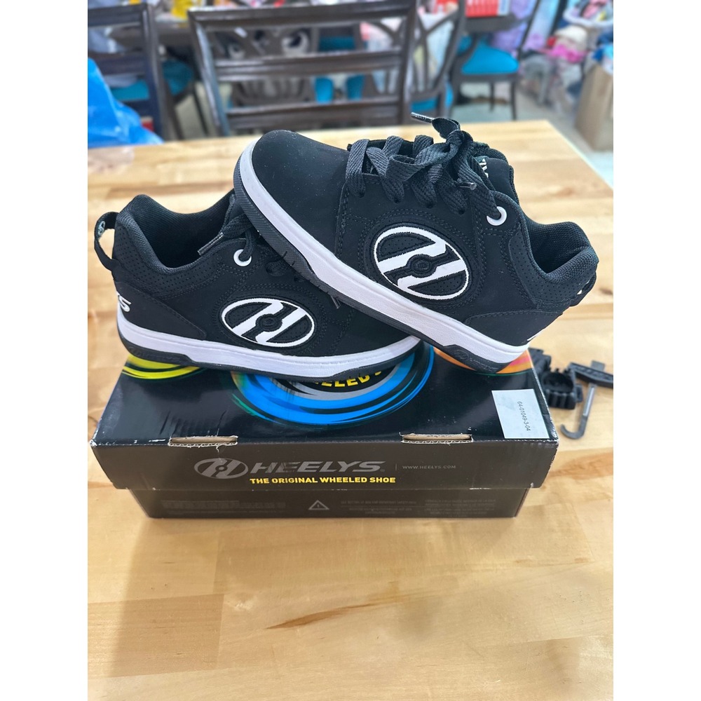 Heelys Wheeled Skate Shoes 13C Kids Black White Brand New Original Box &‎ Tool
